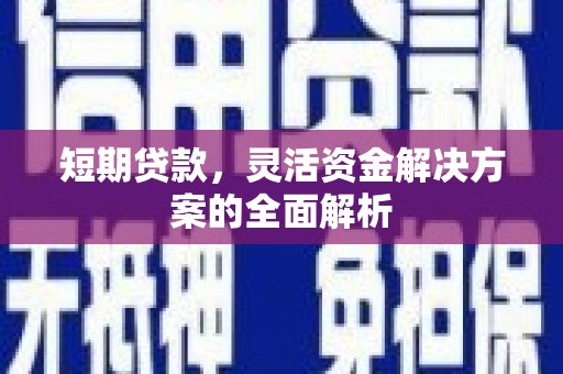 兴隆短期贷款，灵活资金解决方案的全面解析
