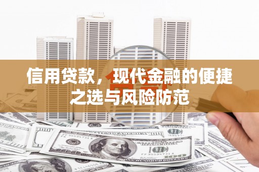 兴隆信用贷款，现代金融的便捷之选与风险防范
