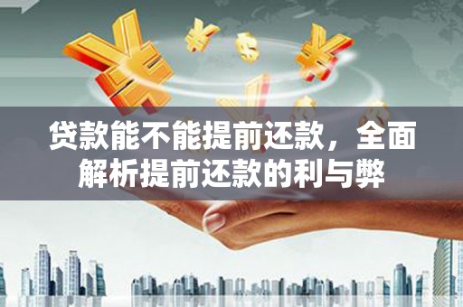 兴隆贷款能不能提前还款，全面解析提前还款的利与弊